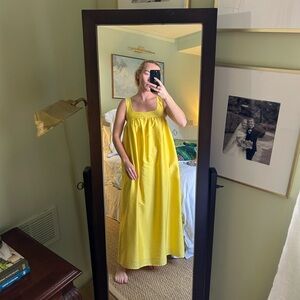 Anthropologie Yellow Maxi Dress